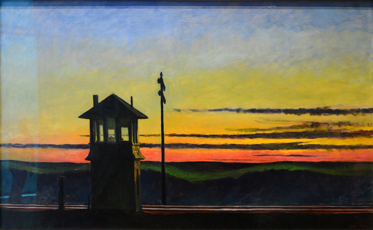 16 Railroad Sunset - Edward Hopper 1929 Whitney Museum Of American Art New York City